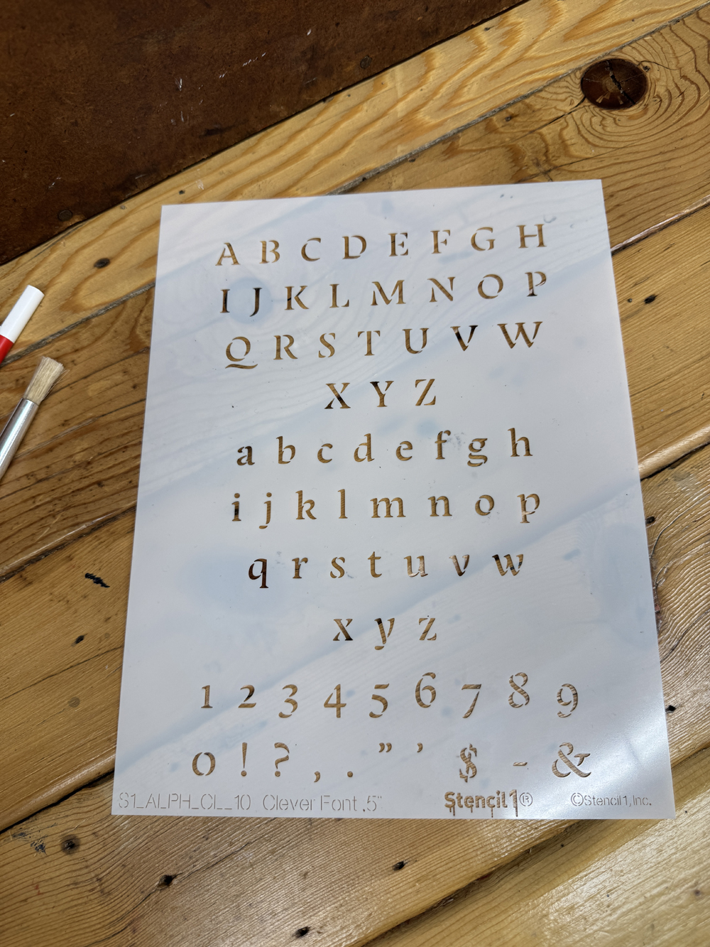 Clever Letters Numbers Stencil 1/2 Inch - Image 5