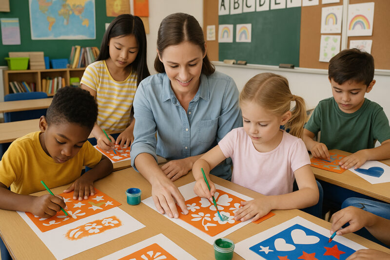 stencils in classrooms
