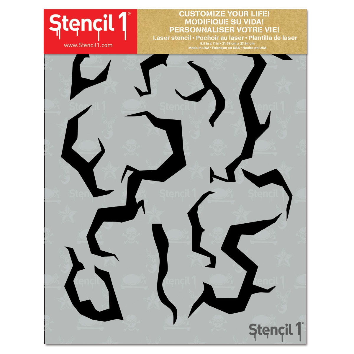 Kpop Demon Hunters Pattern Stencil - (8.5" x 11") - Image 3