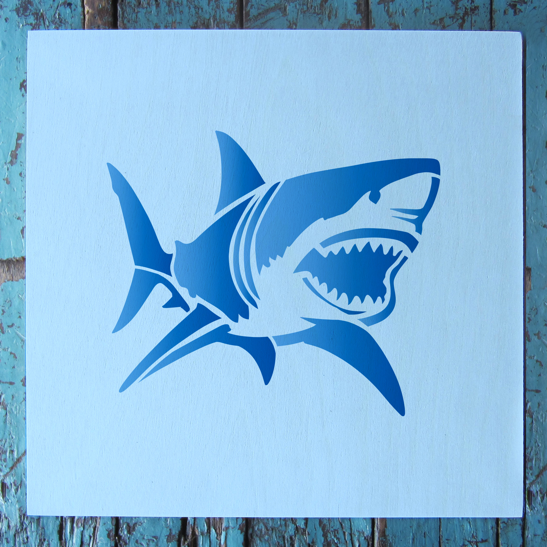 Shark Dinosaur Stencil 2 pack (8.5" x 11") - Image 3