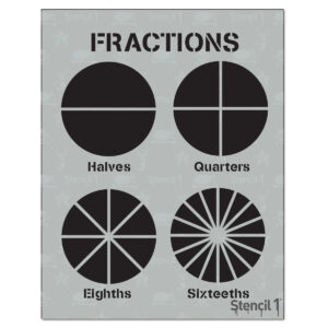 Fraction Pies Stencil (8.5″ x 11″)