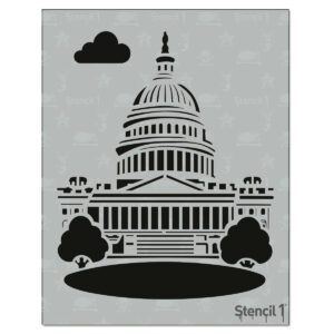 Capital Building DC Stencil (8.5″ x 11″)