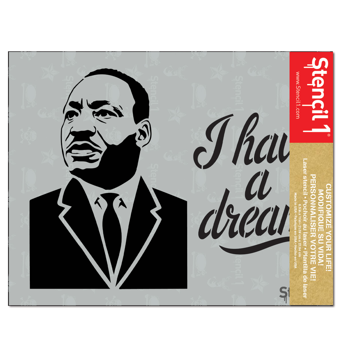 MLK I have a Dream Stencil 2 pack (8.5" x 11") - Image 9
