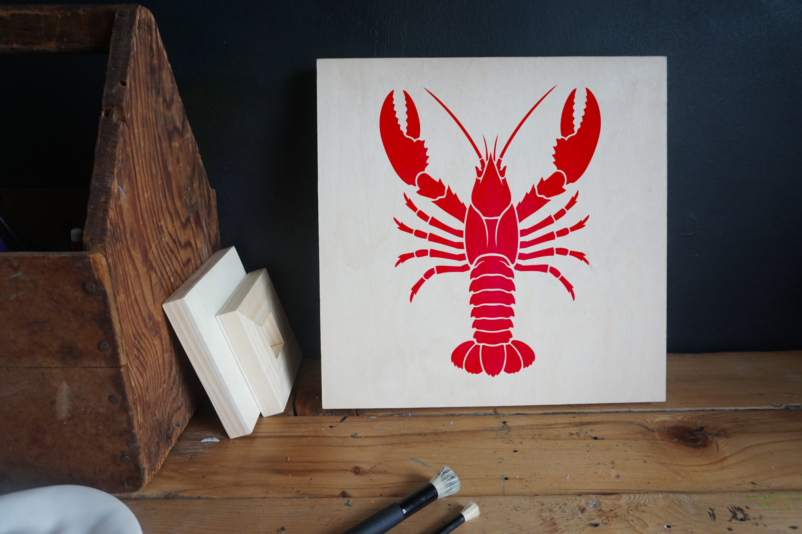Lobster Stencil (8.5" x 11") - Image 2