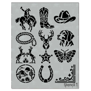 Western Stencil 12-Pack (8.5"x11")